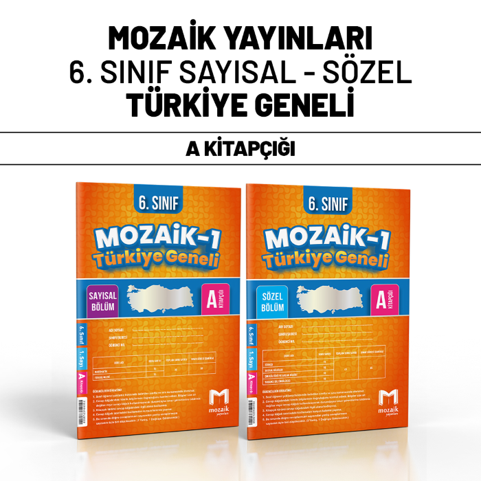 MOZAİK 06.SINIF TÜRKİYE GENELİ SAY/SÖZ 1-A -25-26
